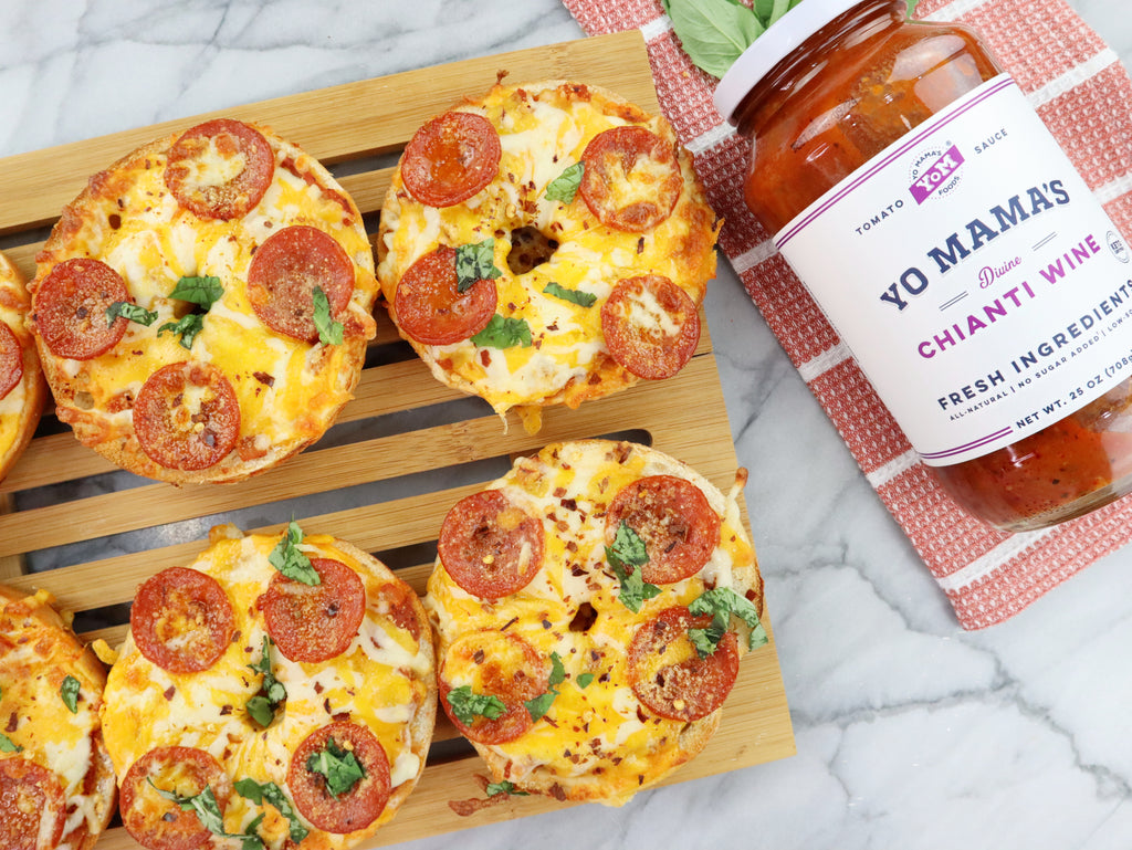 Chianti Cheesy Pizza Bagels